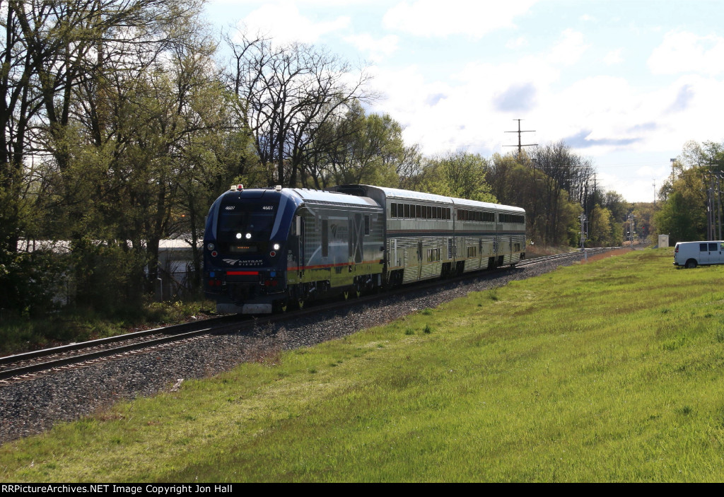 P371 comes down the CSX Grand Rapids Sub on its way to Chicago